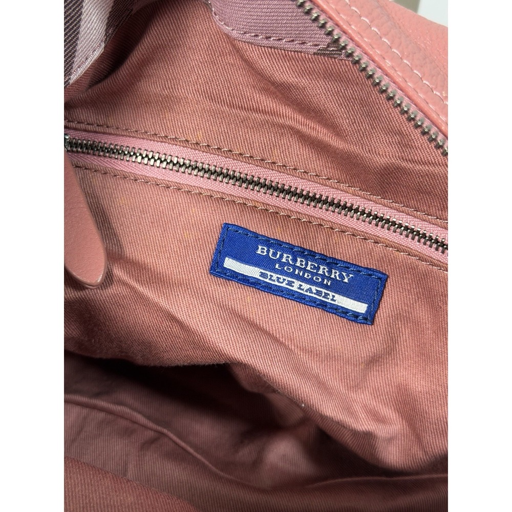 Burberry Blue Label Pink Leather Bag Vintage Fashion Bag 0029 - Picture 12 of 14